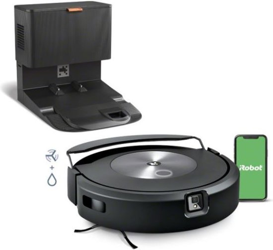 שואב שוטף רובוטי חכם +IRobot Roomba Combo™ J7 - צבע שחור