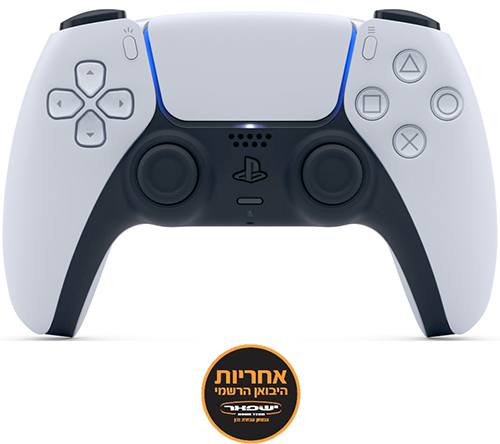 בקר משחק אלחוטי Sony PlayStation DualSense V2 PS5 - צבע לבן - אחריות יבואן רשמי ישפאר