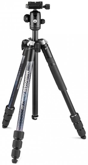 חצובת אלומיניום דגם Element MII עם ראש כדורי ושלט Manfrotto MKELMII4BMB-BH - Bluetooth