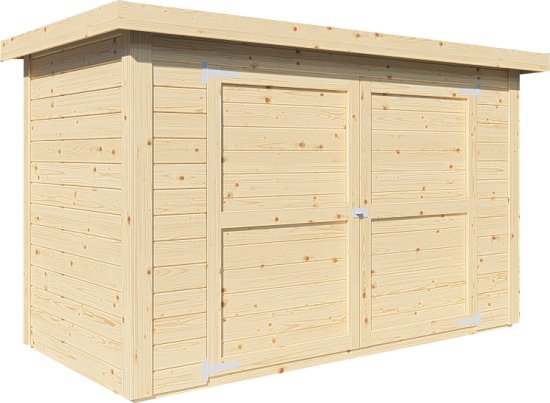 מחסן גינה מעץ GardenX דגם Bicycle 74 - מידות 2.27X1.16 מטר