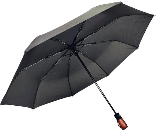 מטריה מתקפלת אלגנטית 42 אינצ' Auto Open & Close Elegant - צבע שחור