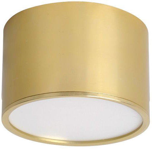 מנורה צמודת תקרה עגולה Omega 20W MILK גוון אור מתחלף 3000K-6000K + כפתור - צבע זהב