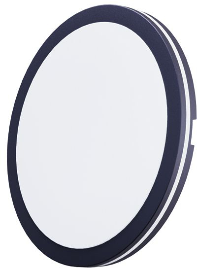 מנורה צמודת תקרה עגולה Omega MONO 50W גוון אור מתחלף 3000K-6500K + כפתור - צבע שחור