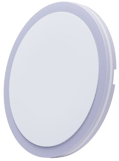 מנורה צמודת תקרה עגולה Omega MONO 60W גוון אור מתחלף 3000K-6500K + כפתור - צבע לבן