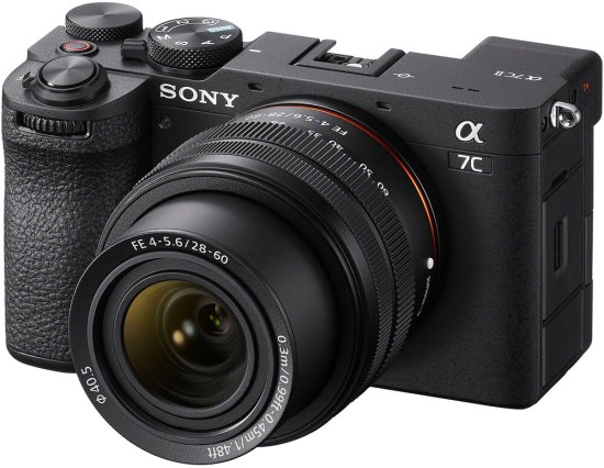 מצלמה דיגיטלית ללא מראה Sony A7C II Full Frame Mirrorless + עדשת FE 28-60mm f/4-5.6 - צבע שחור