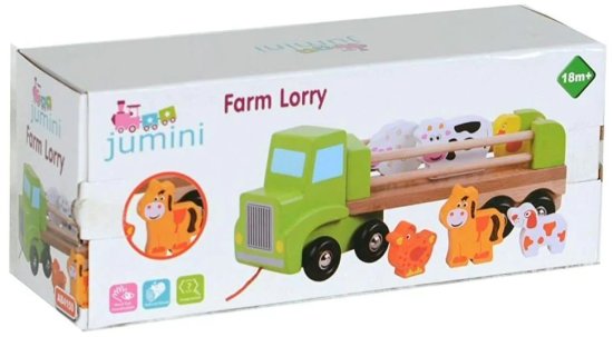 משאית הכפר צעצוע משיכה מעץ מבית Pit Toys