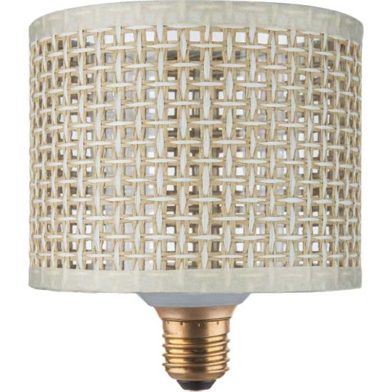 נורת לד 3.5W בד במבו לבן Eurolux E27 A130 גוון אור 3000K