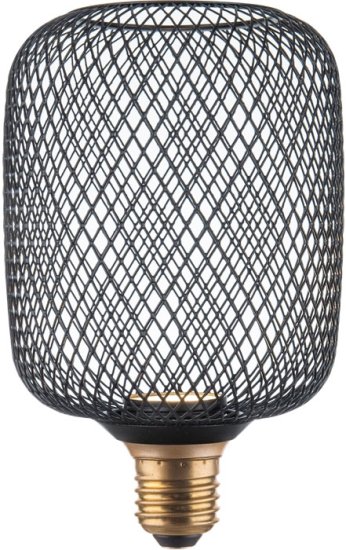 נורת לד 3.5W רשת מגדל שחור Eurolux E27 A162 גוון אור 3000K