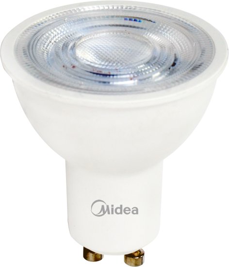 נורת ספוט 7W GU10 Decroika מבית Midea - גוון אור 3000K