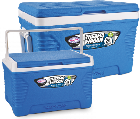 סט 2 צידניות של 32 ליטר + 5 ליטר מבית Asian - צבע כחול