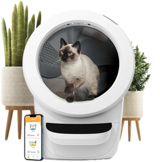 שירותים רובוטיים לחתולים Litter-Robot 4 Open Air בצבע לבן + 6 מארזי חול מתגבש מתנה