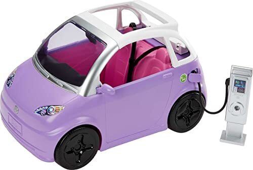 רכב ברבי חשמלי עם עמדת הטענה מבית Mattel