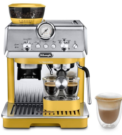 מכונת קפה אספרסו Delonghi La Specialista Arte EC9155 - צבע צהוב