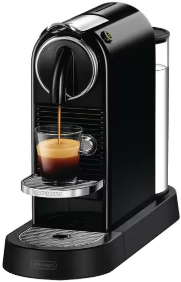 מכונת קפה קומפקטית Delonghi Nespresso Citiz EN167 - צבע שחור