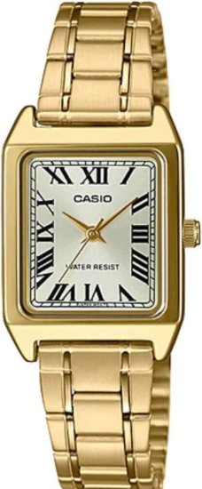 שעון יד אנלוגי לנשים עם רצועת Stainless Steel מוזהבת Casio LTP-V007G-9BUDF - צבע זהב בהיר
