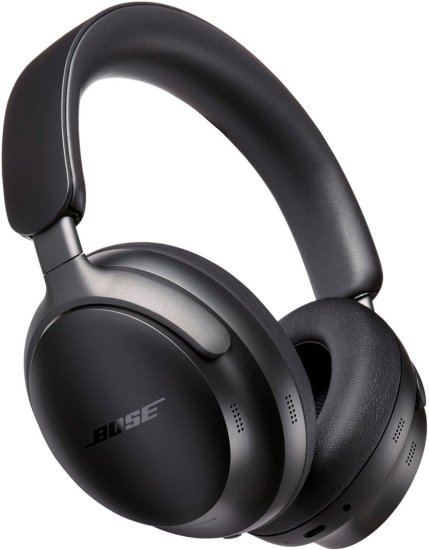 אוזניות Over-Ear‏ אלחוטיות עם ביטול רעשים Bose QuietComfort Ultra - צבע שחור