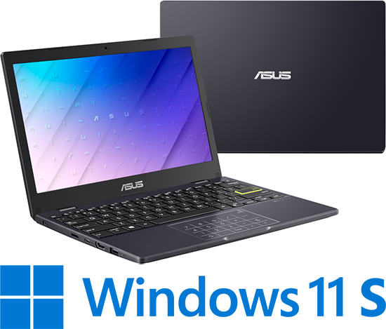 מחשב נייד Asus Vivobook Go 12 E210MA-GJ450WS - צבע Star Black - מגיע עם רישיון Microsoft 365 למשך שנה אחת מותקן מראש