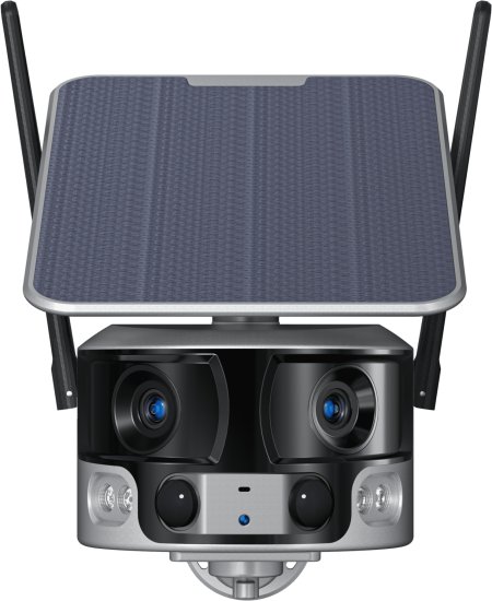 מצלמת אבטחה סולארית דואלית Alien Wifi 4K 7W דגם SC-200 מבית Zeero