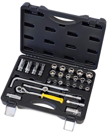 סט בוקסות עם ידית רצ'ט 3/8" 29 חלקים PROXEN 55-P-320