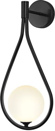 מנורת קיר קבועה דקורטיבית דגם GOTA כולל נורה G9 מבית OMEGA - צבע שחור - גוון תאורה 3000K