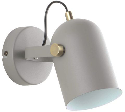 מנורת קיר מתכווננת דגם SIVAN הברגה E27 עד 40W מבית OMEGA - צבע אפור / ברונזה