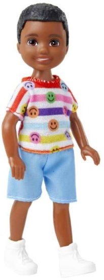 בובות דרן המועדון של צ'לסי - מבית Mattel - עם חולצת פסים צבעונית