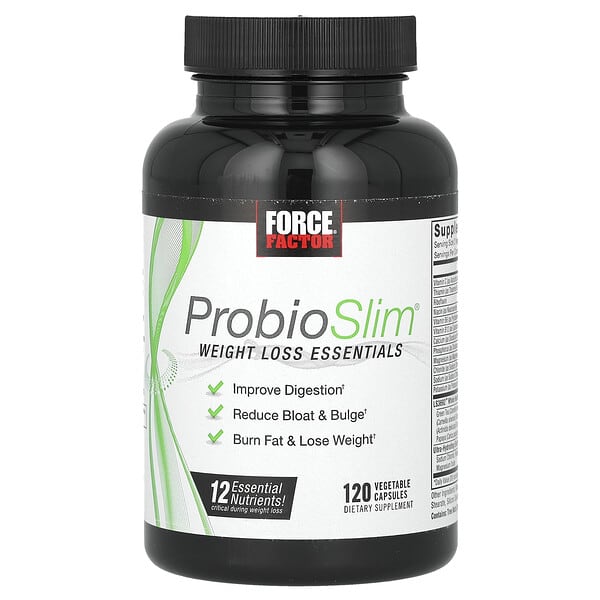 Force Factor‏, ProbioSlim, רכיבים חיוניים לירידה במשקל, 120 כמוסות צמחיות, הזמנה מאייהרב – iHerb