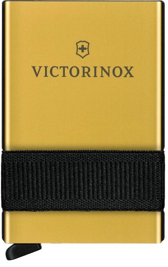 ארנק כרטיסים חכם מבית Victorinox - צבע זהב / שחור