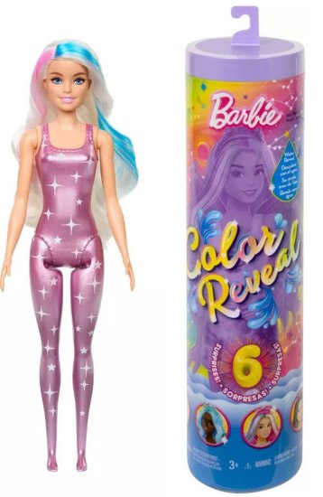 ברבי צבעים מסתוריים מבית Mattel - בובת ברבי פיות 6 הפתעות