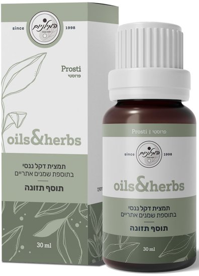 המילניום - Oil & Herbs Prosti - תמצית דקל ננסי בתוספת שמנים אתריים - 30 מ''ל
