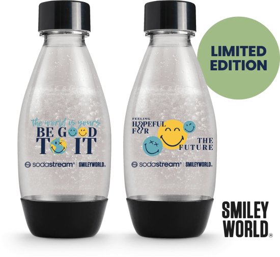 זוג בקבוקי פלסטיק 0.5 ליטר מעוצבים למכונות Spirit / OneTouch / Source / Terra / Art / E-Terra מבית Sodastream