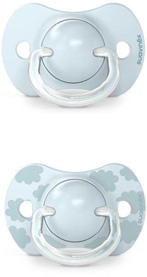 זוג מוצצים לגילאי 0-6 חודשים דגם Dreams מבית Suavinex - צבע ורוד