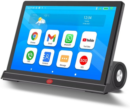 טאבלט חכם למבוגרים 10.1 אינץ' + תחנת עגינה ורמקולים עוצמתיים EasyPhone EasyTab Senior