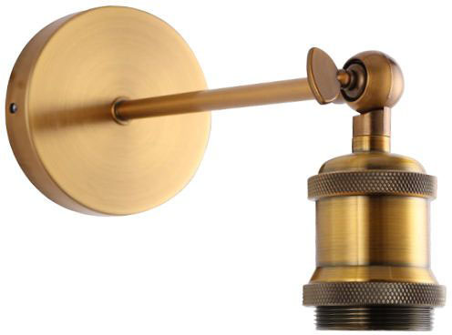 מנורת קיר מתכווננת דגם RETRO הברגה E27 עד 60W מבית OMEGA - צבע נחושת