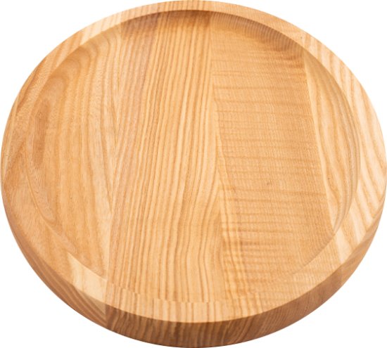 צלחת מעץ אשא קוטר 20 ס''מ Eco Israel