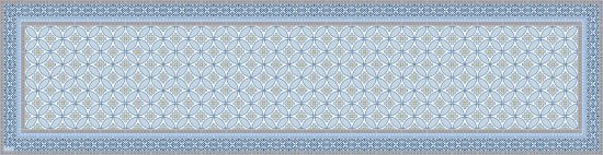 ראנר מבודד חום PVC לשולחן דגם Crystal Blue מבית Tiva Design - מידה 35x135 ס''מ