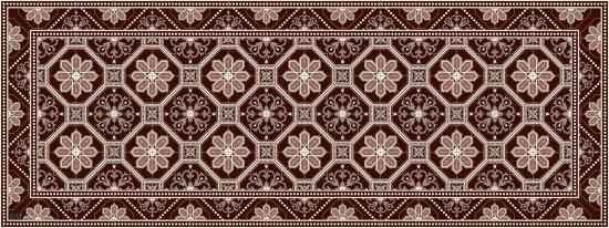 שטיח PVC דגם Portuguese מבית Tiva Design – מידה 60×160 ס"מ