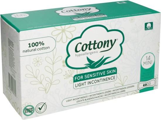 Cottony - מגן תחתון לבריחת שתן קלה - סך הכל 14 יחידות