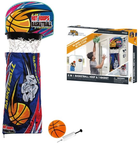 סל כביסה כדורסל תלוי מבית Clip Toys