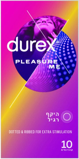 Durex - קונדומים Pleasure Me - סך הכל 10 יחידות