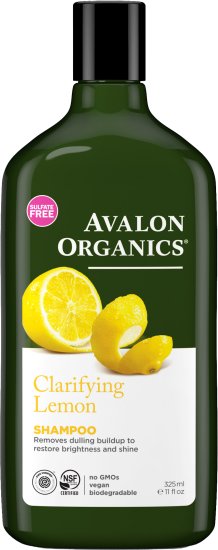 Avalon Organics - שמפו בתוספת שמן לימון - נפח 325 מ''ל