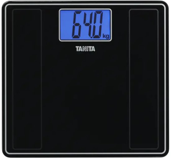 משקל דיגיטלי ביתי TANITA  HD-382 - צבע זכוכית שחורה