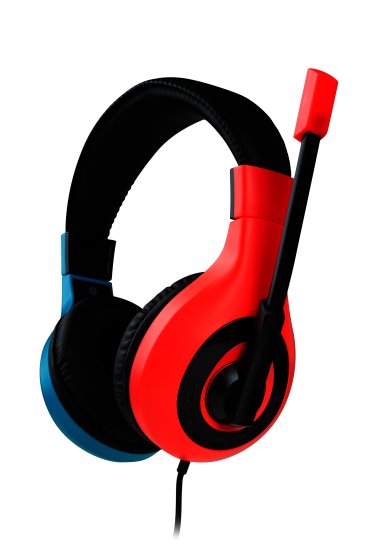 אוזניות קשת חוטיות מבית Nacon - צבע אדום/כחול