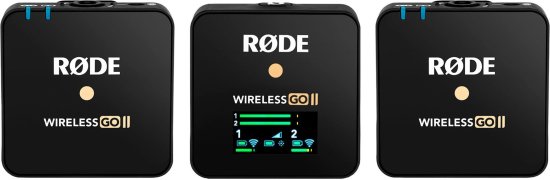 מערכת מיקרופון דש אלחוטית עם 2 משדרים RØDE Wireless GO II