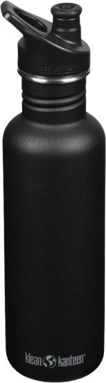 בקבוק שתייה בנפח 800 מ''ל KleanKanteen Classic Water with Sport Cap ‏ - צבע שחור