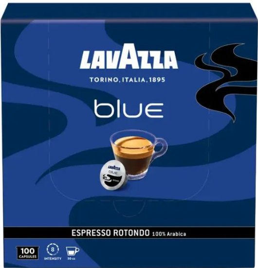 100 קפסולות Lavazza Espresso Rotondo - תואמות למכונות קפה Lavazza Blue
