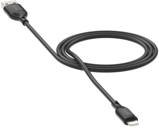 כבל סנכרון וטעינה 1 מטר מחיבור USB-A לחיבור Lightning מבית mophie - צבע שחור