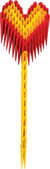 ערכת אוריגמי תלת מימד 89 חלקים מבית Creagami – לב