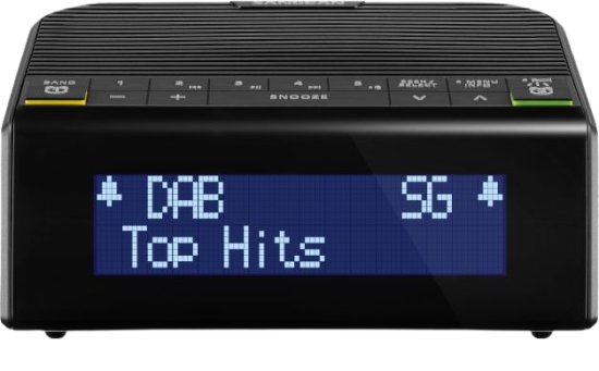 רדיו שעון דיגיטלי SANGEAN DAB+/FM-RDS DCR-90BT - צבע שחור