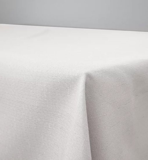 מפת שולחן גודל 140X240 ס''מ דגם Louise מבית Homestyle צבע לבן